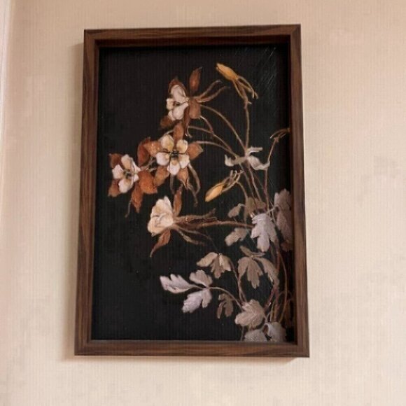 Wood Wall Décor Botanical Print Wildflowers - Picture 4 of 10